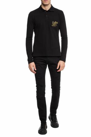 Logo-embroidered polo shirt, zdjęcie 2 Logo-embroidered polo shirt od Versace Jeans